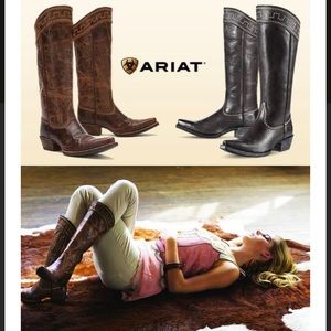 Knee High Ariat Boots Sahara Black
